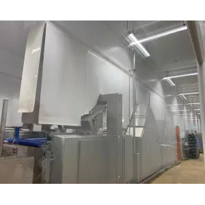 Capotage cloison acoustique transparent