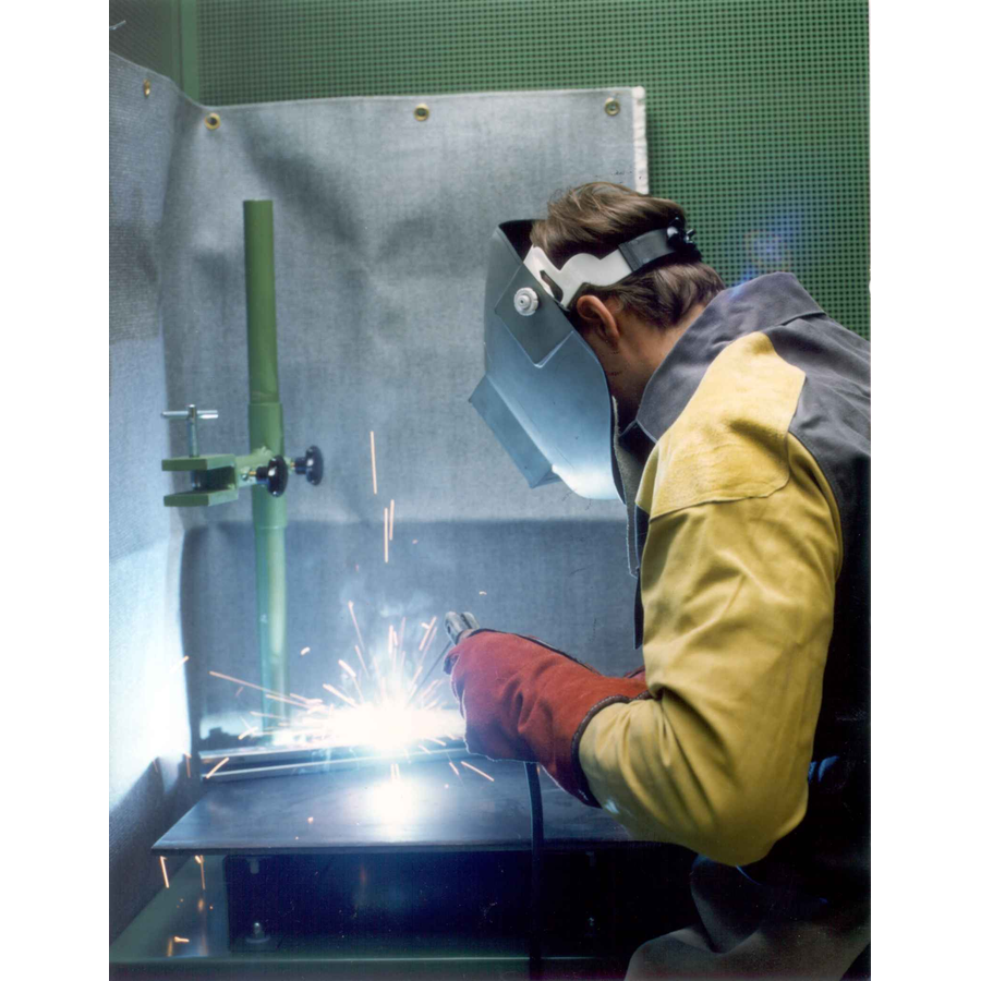 Toile de protection verticale ignifugée anti feu anti étincelle pour atelier de soudure