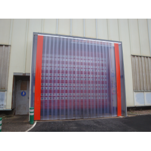 Rideau de lamelles plastiques