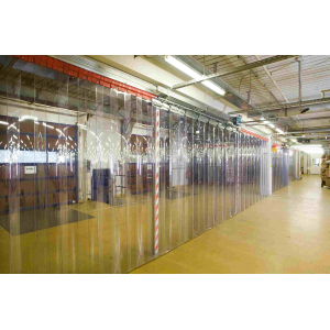 Rideau de boucher à lamelles PVC