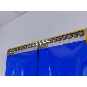 lanières PVC opaques bleu