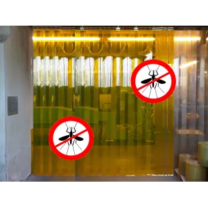 Porte à lamelles anti insecte