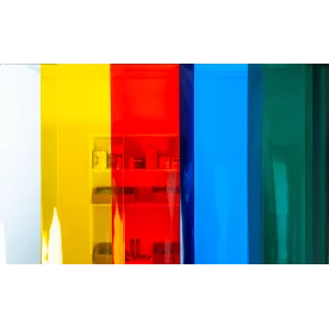 porte à lanière souple PVC avec couleurs