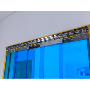 porte à lanières bleu