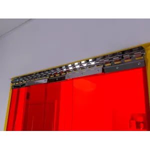 porte à lanières rouge