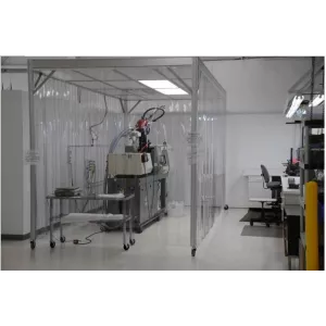 rideau à lamelles PVC souples pour salle blanche