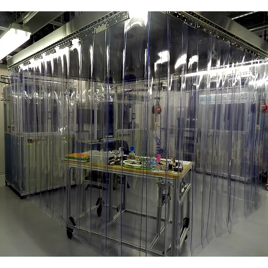 rideau à lamelles PVC souples pour salle blanche