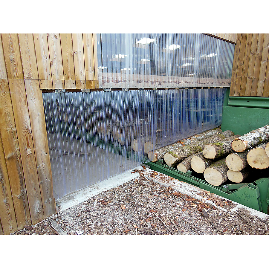 Porte à lanières stop courant d'air