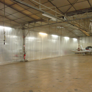 cloison souple temporaire de chantier