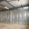 Cloison en PVC souple temporaire de chantier