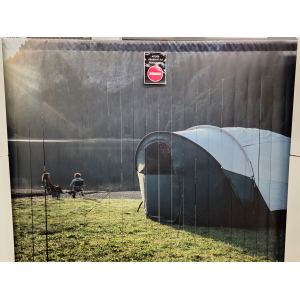 Rideau à lanières imprimées pour commerce et ERP public