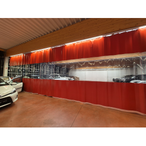 Rideau souple coulissant pour atelier