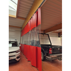 Rideau souple coulissant séparation atelier