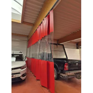 Rideau souple coulissant séparation atelier