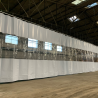 Rideau industriel en PVC transparent