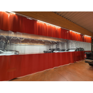 Bâche sur rail atelier