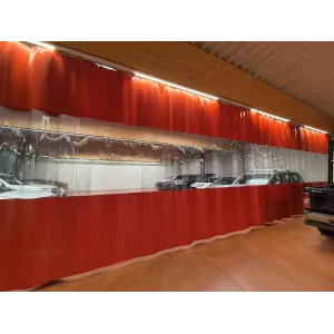 Bâche sur rail atelier