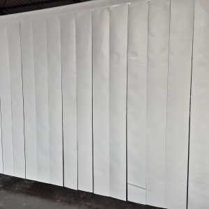 Portes à lamelles opaque ignifugées M1