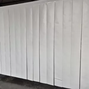 Portes à lamelles opaque ignifugées M1