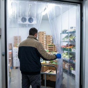 Rideau plastique pour chambre froide