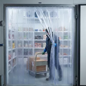 Rideau pvc pour chambre froide négative