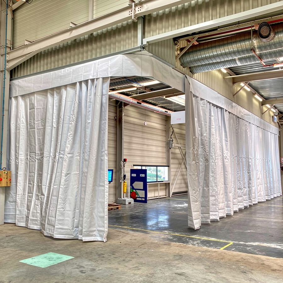 Cloison anti contamination croisée