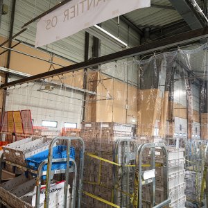 Rideau d'atelier plastique industriel transparent