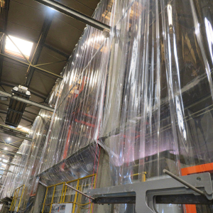 Rideau d'atelier plastique industriel transparent