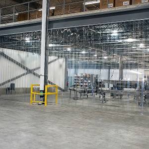 Rideau à lanières souples PVC