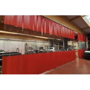 Cloison souple industrielle, coulissante, cloisons fixes, cloison rideau