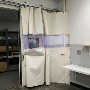 Cloison anti-bruit, anti-poussières, rideau à isolation phonique