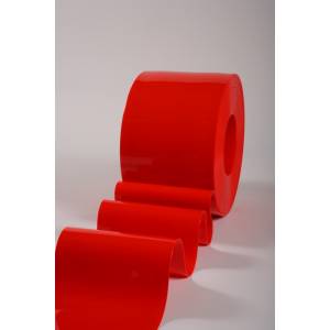 rouleau de lanière PVC opaque rouge