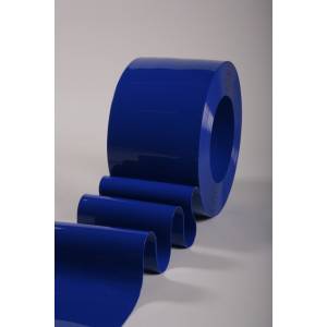 rouleau de lanière PVC opaque bleu