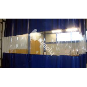 rideau de plexiglas transparent souple