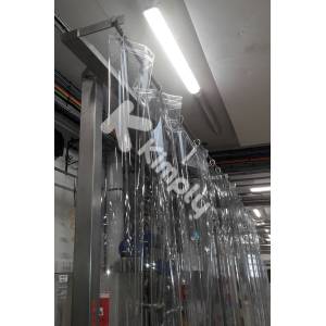 rideau en plexiglass transparent incolore souple