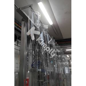 rideau en plexiglas transparent incolore souple
