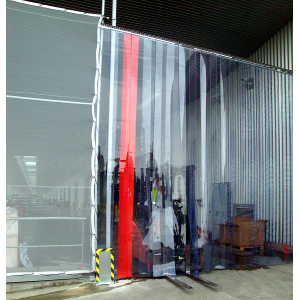 Porte à lanières transparentes sur-mesure