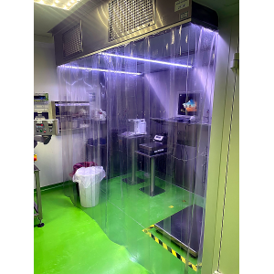 Rideau fixe à lamelles PVC