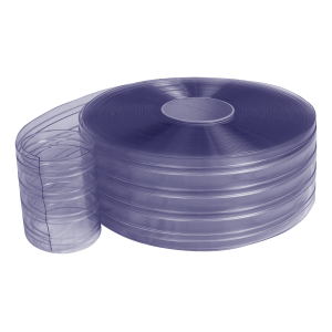 Lanière nervurée PVC transparente