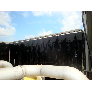 Lamelle PVC opaque noir