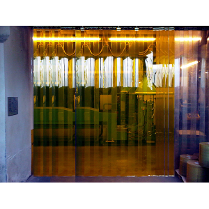 Lanières PVC souple jaune