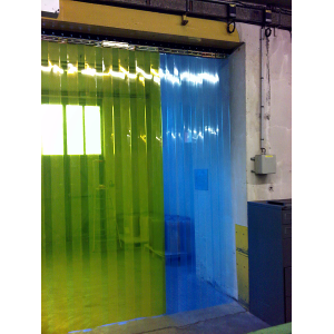 Lanières PVC jaune et bleu