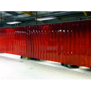 Lanières pvc souple rouge