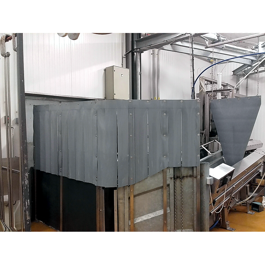 Bandes pvc souple gris opaque