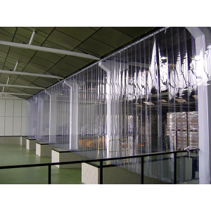 Rideau en PVC transparent pour l'industrie