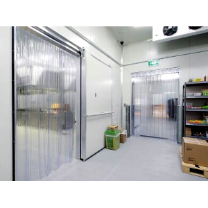 Rideau de lamelles plastiques pour chambre froide