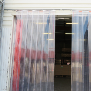 Rideau à lames PVC coulissant