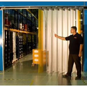 Porte souple PVC repliable accordéon