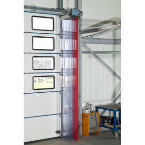 Rideau à lamelles repliables accordéon