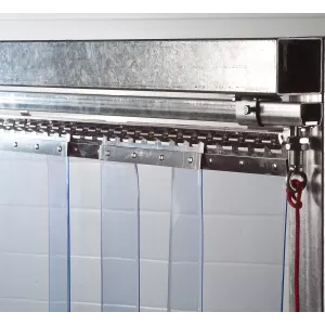 Porte à lanières coulissantes sur mesure